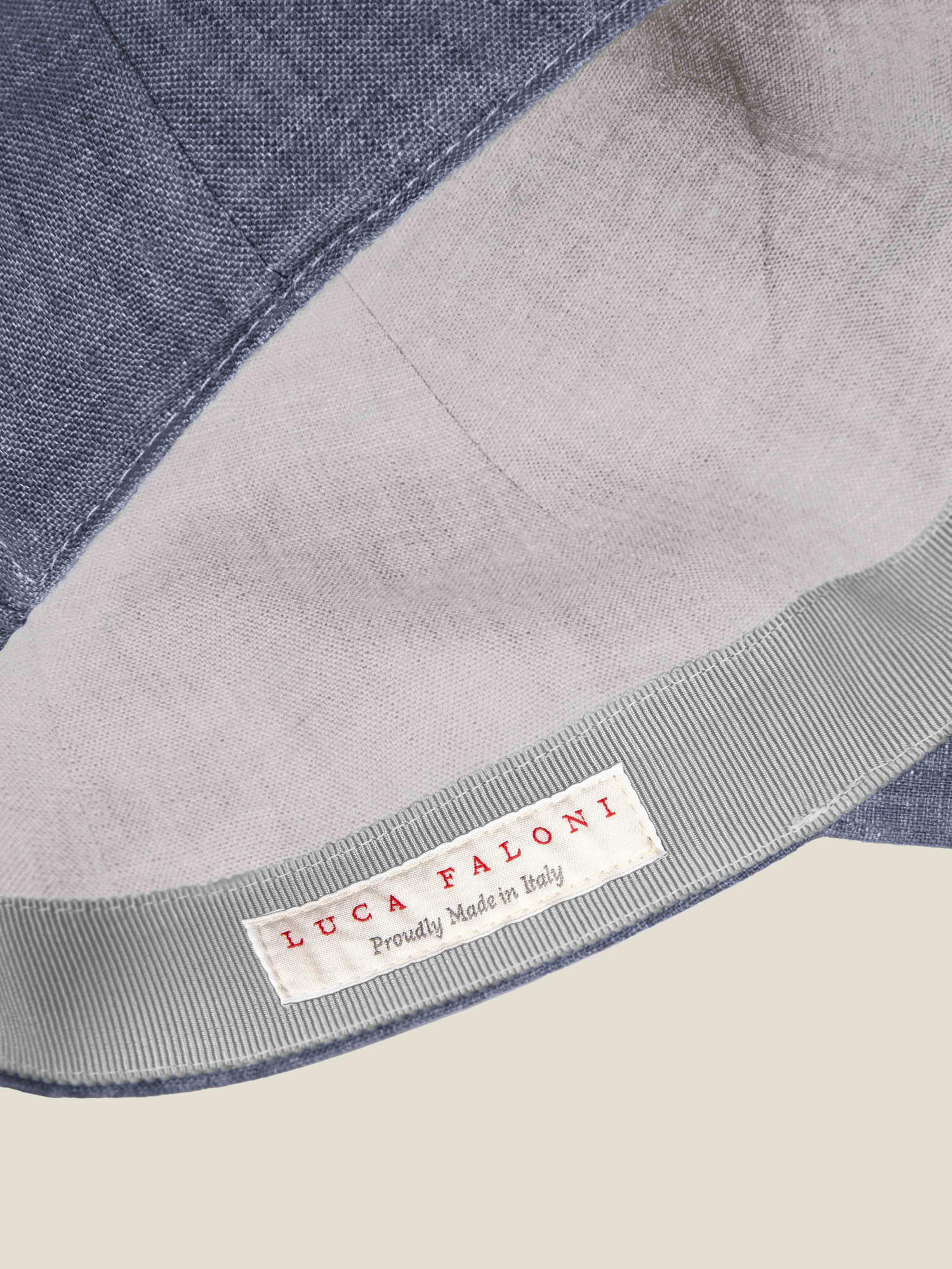 Payne's Grey Linen Baseball Cap | Luca Faloni