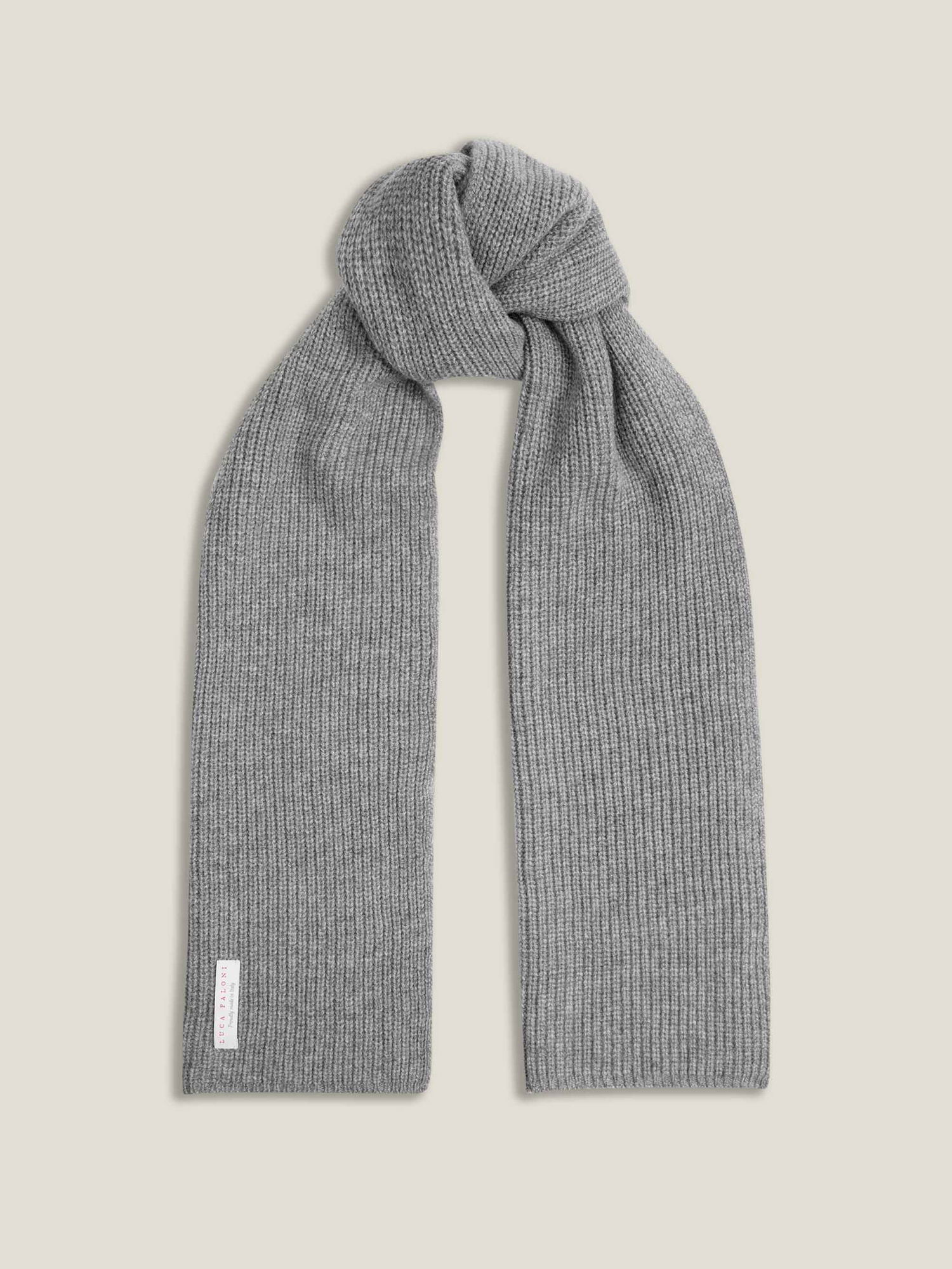 [Smooth mood] / ☆ 24FW Isidore Knit Scarf Hat / Gray 100% Merino Wool Everyday Knit Infinity Scarf - Winter Loop