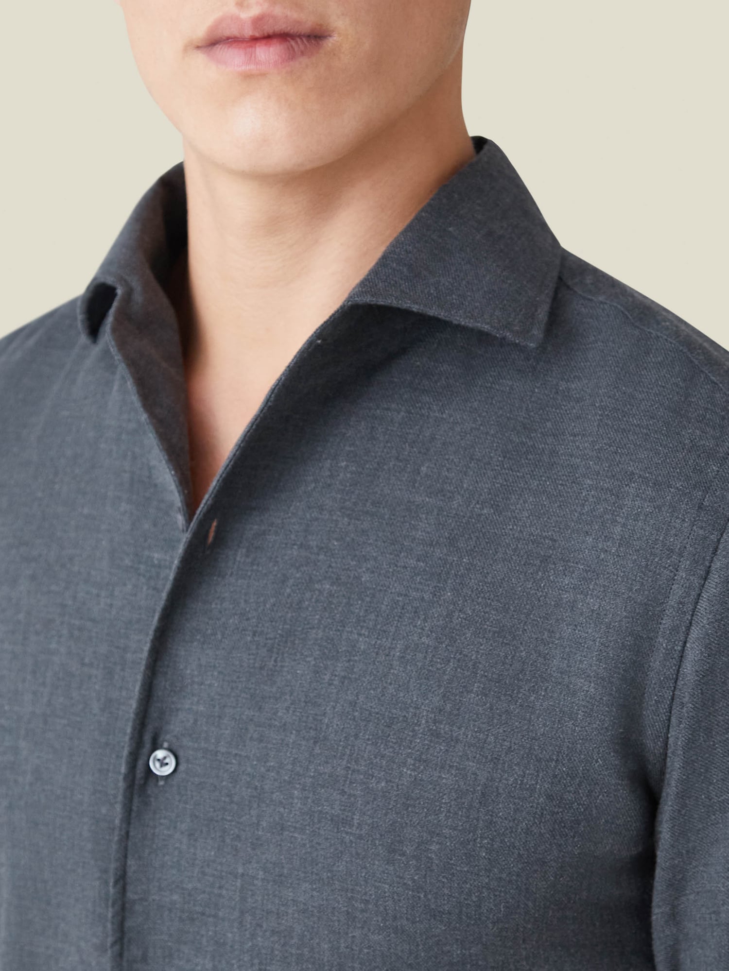 Men's Winter Luxury: Cashmere-Cotton Shirt | Luca Faloni