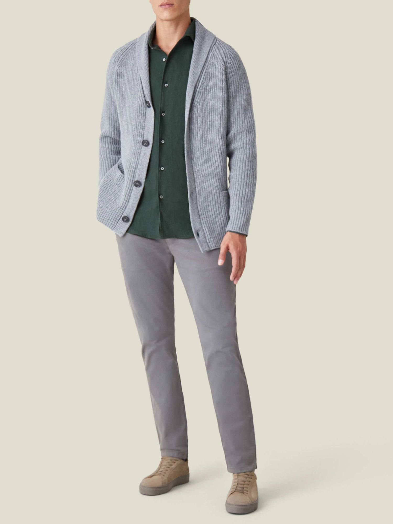 green dress shirt grey pants Green Linen Shirt