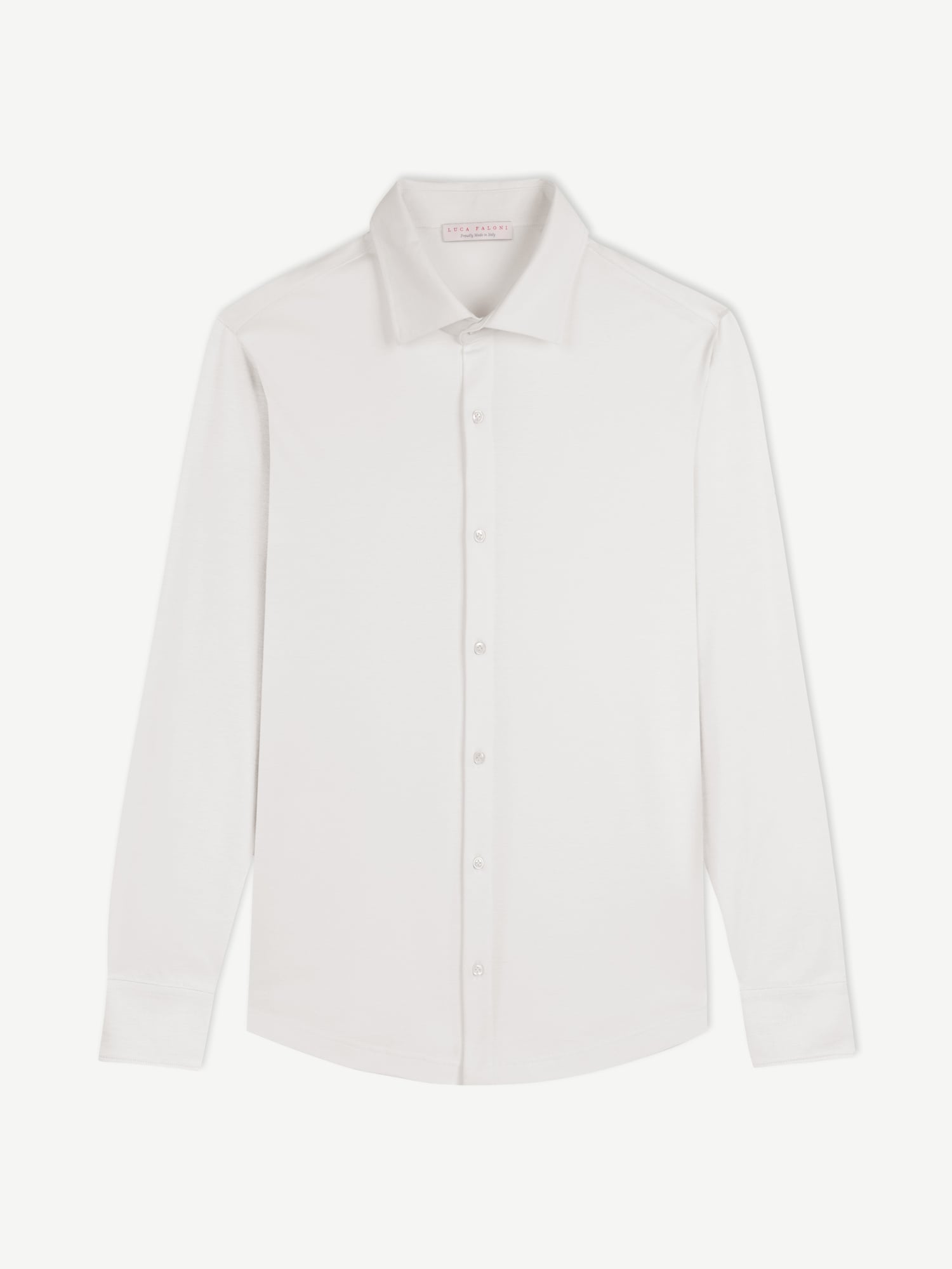 White Silk-Cotton Shirt | Luca Faloni