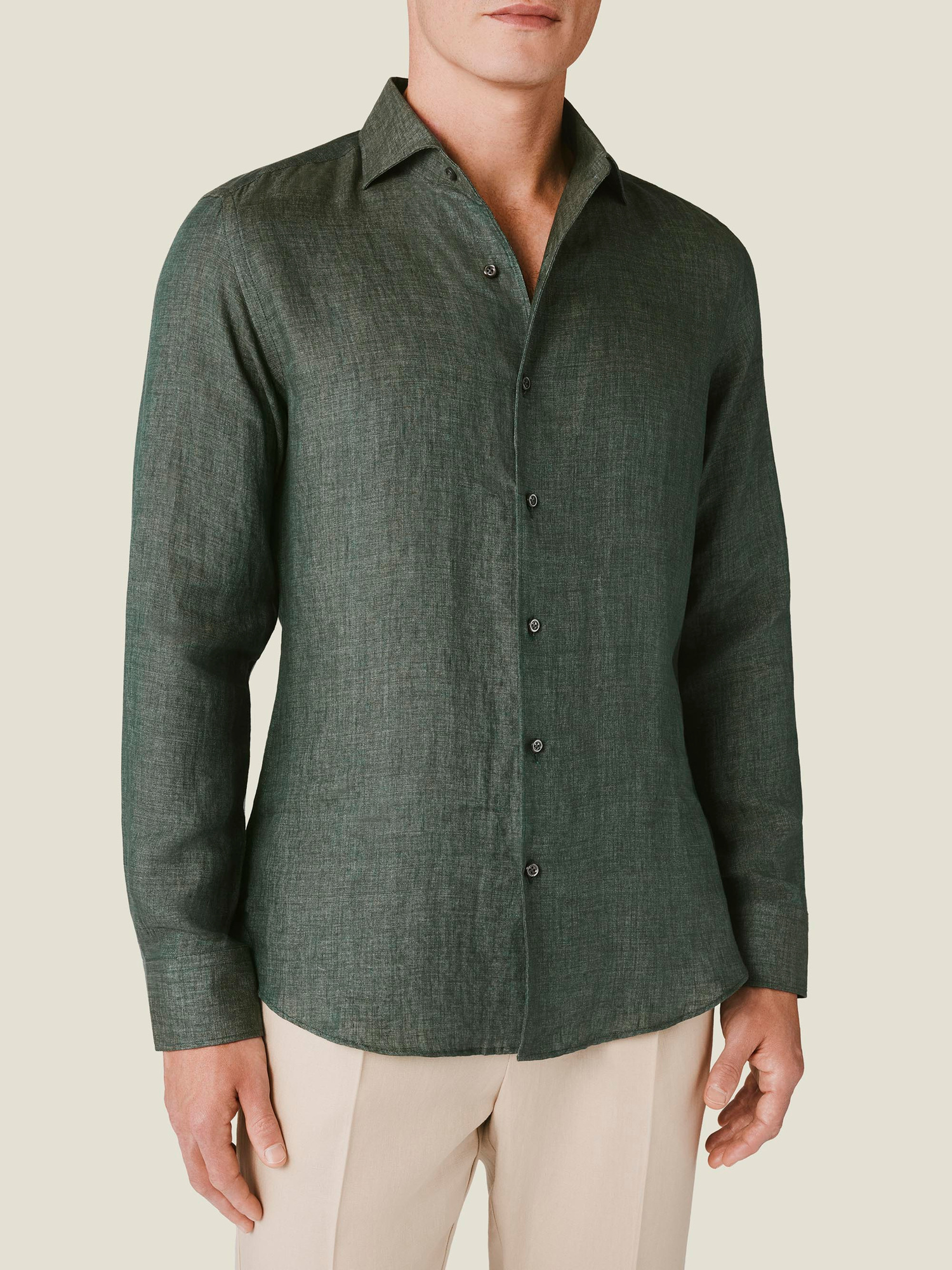 forest green dress shirts Luca Faloni - Portofino Shirt - Outfit men