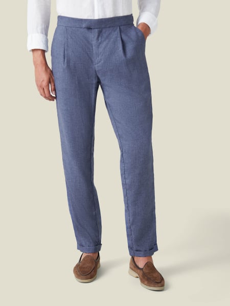 Flute Trousers in Polka Lemon