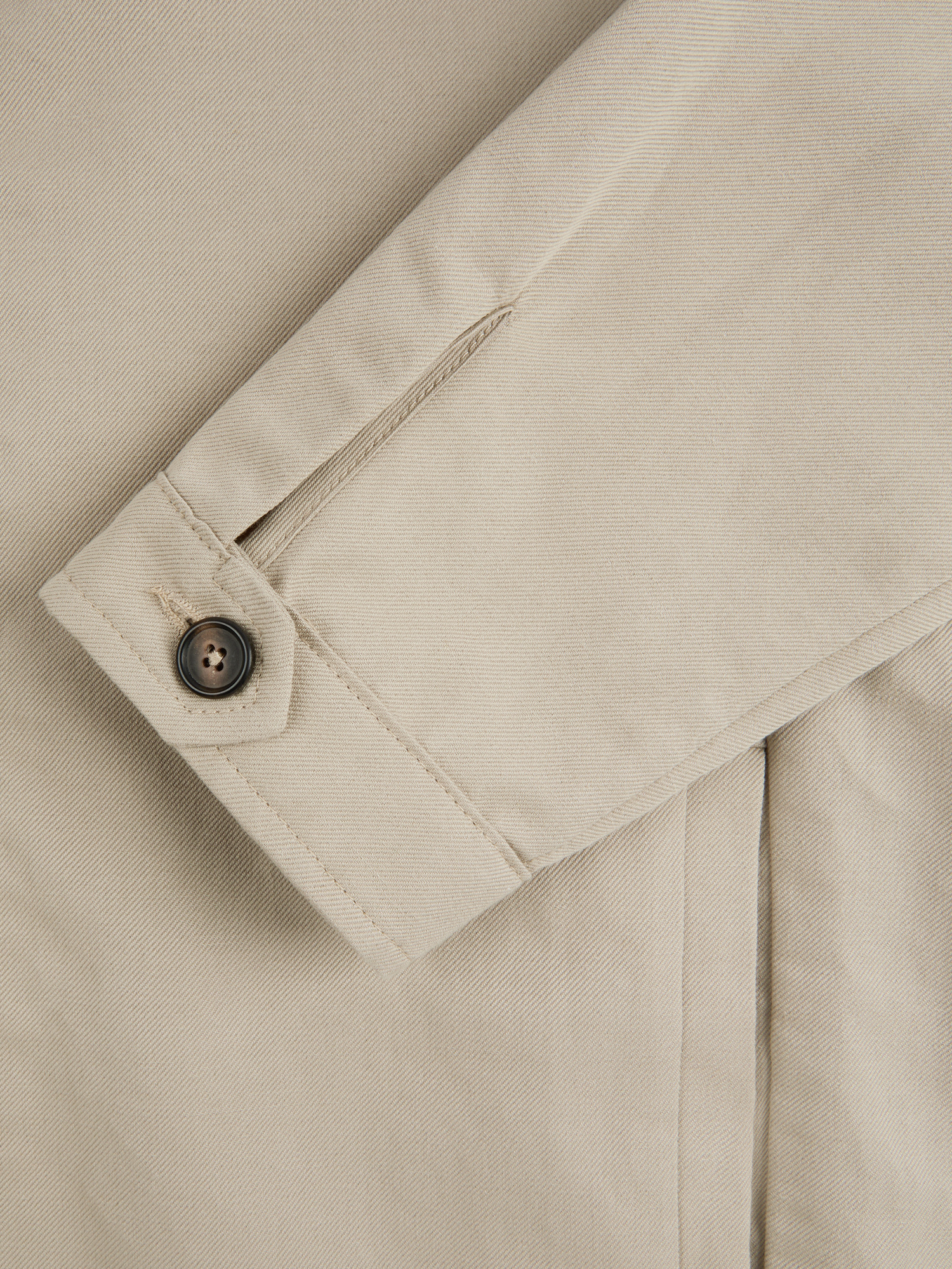 Sand Linen-Cotton Bomber Jacket | Luca Faloni