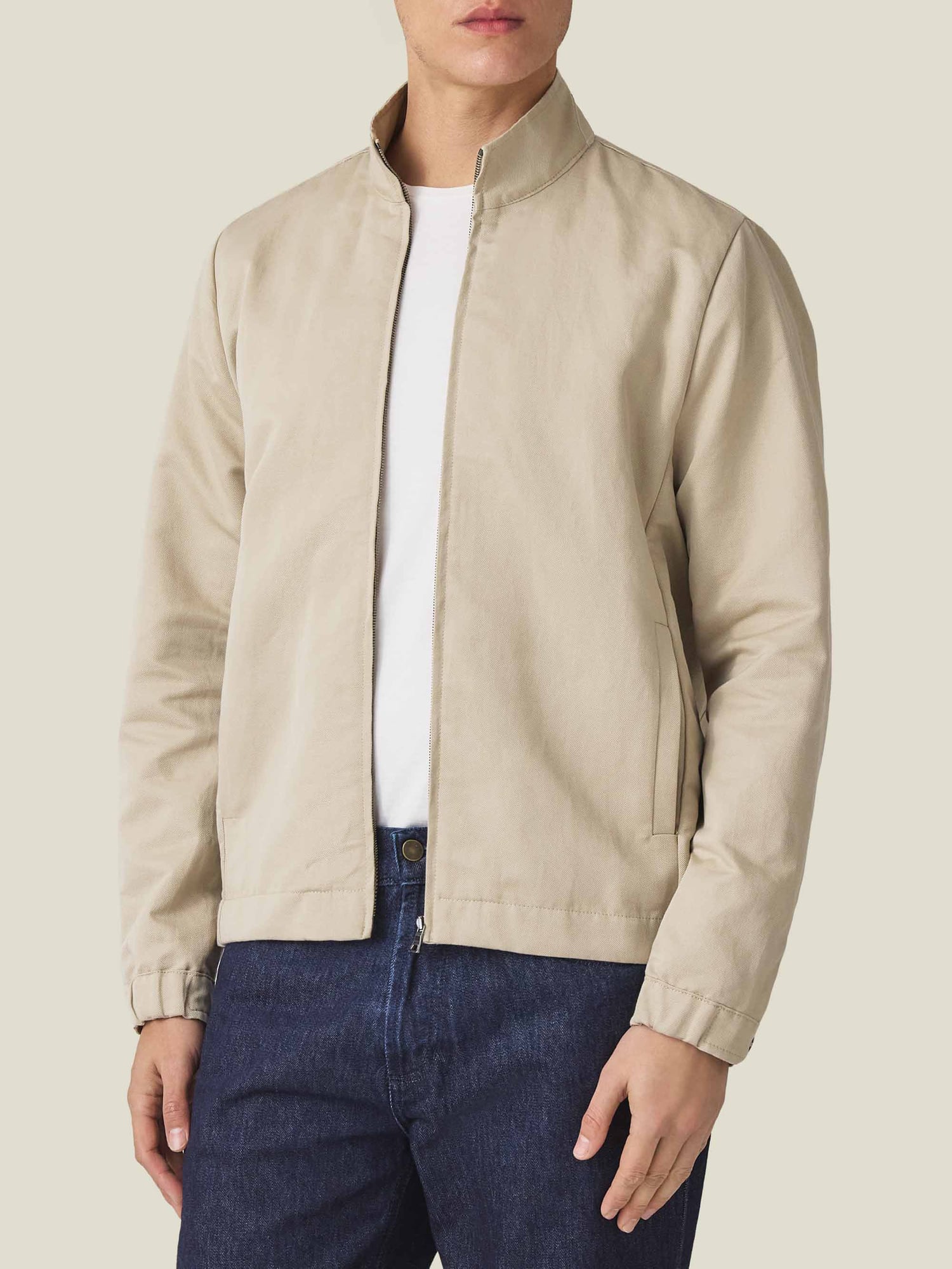Luca Faloni Linen-Cotton Bomber Sand