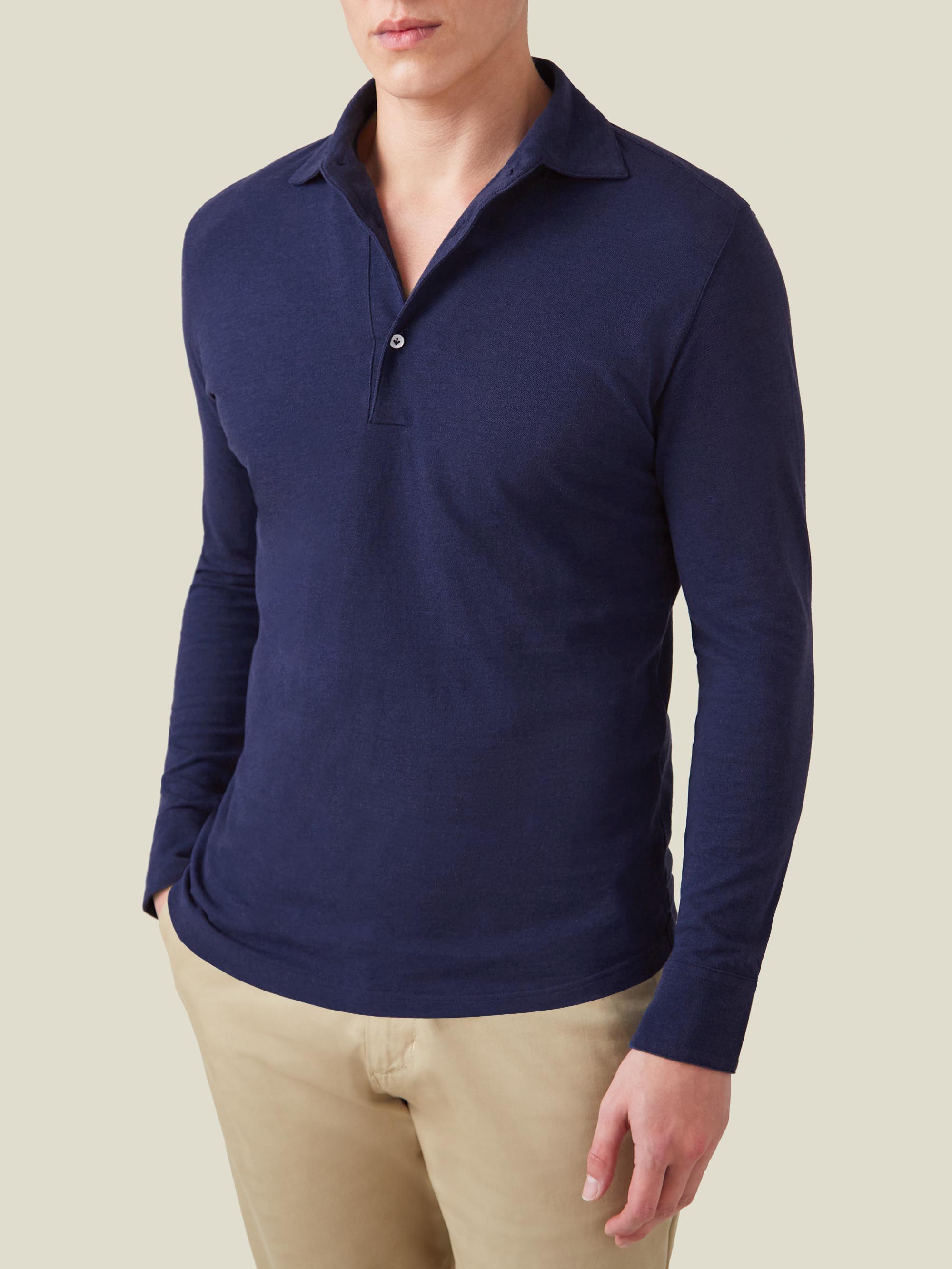 LUCA FALONI COTTON PIQUÉ BRERA POLO SHIRT