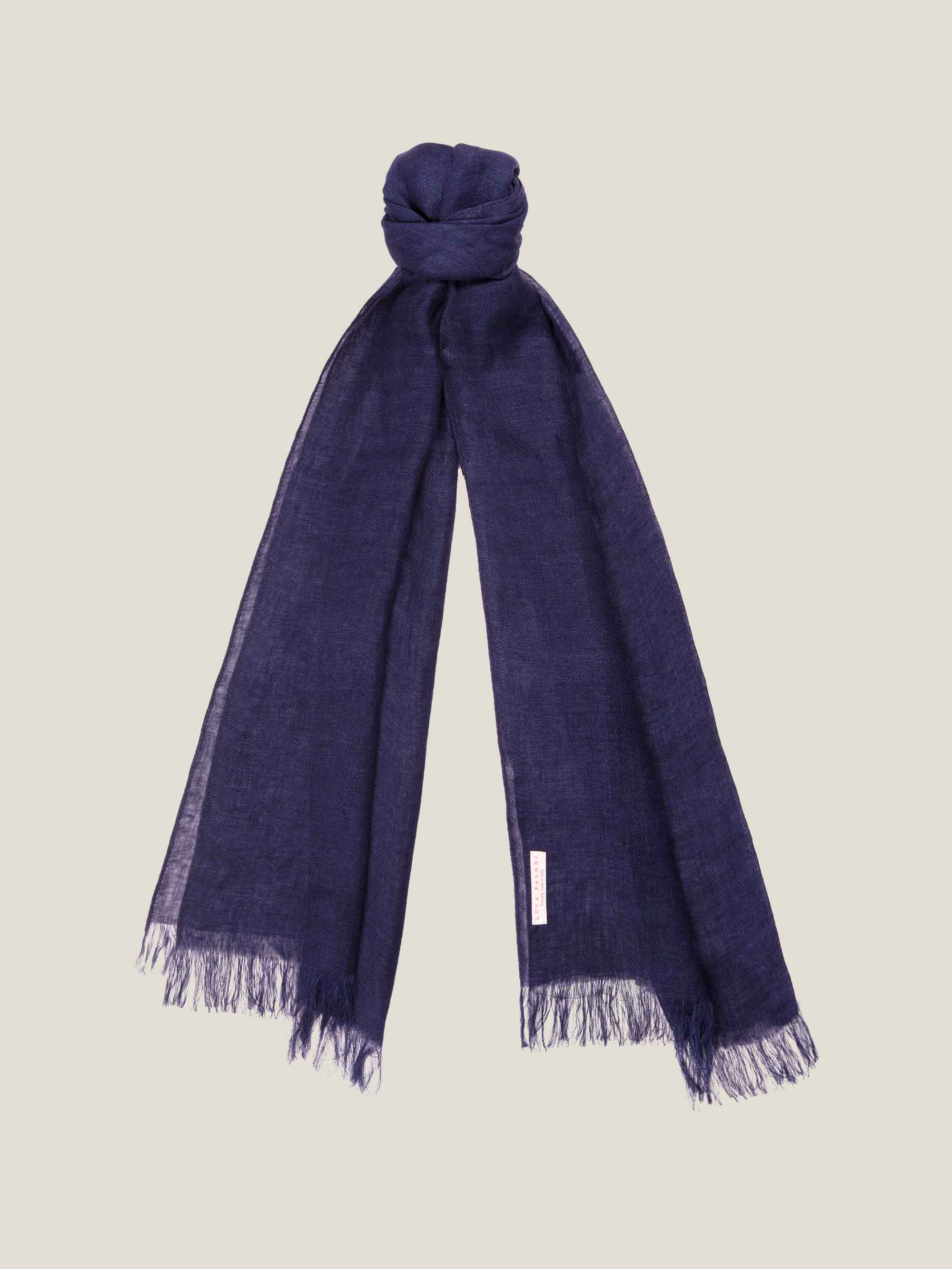 Luca Faloni Scarf In Navy Blue