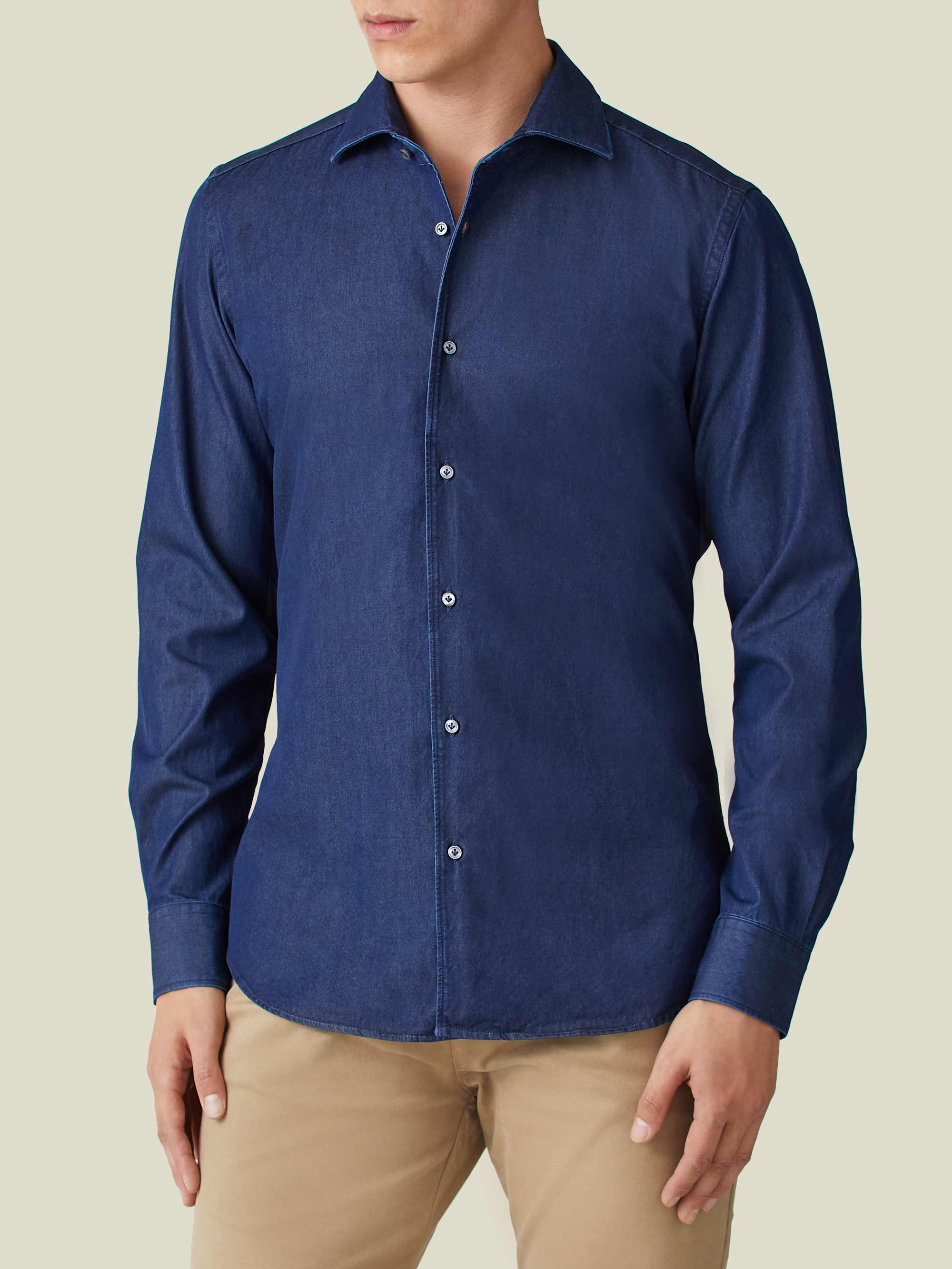 LUCA FALONI DENIM CLASSIC SHIRT
