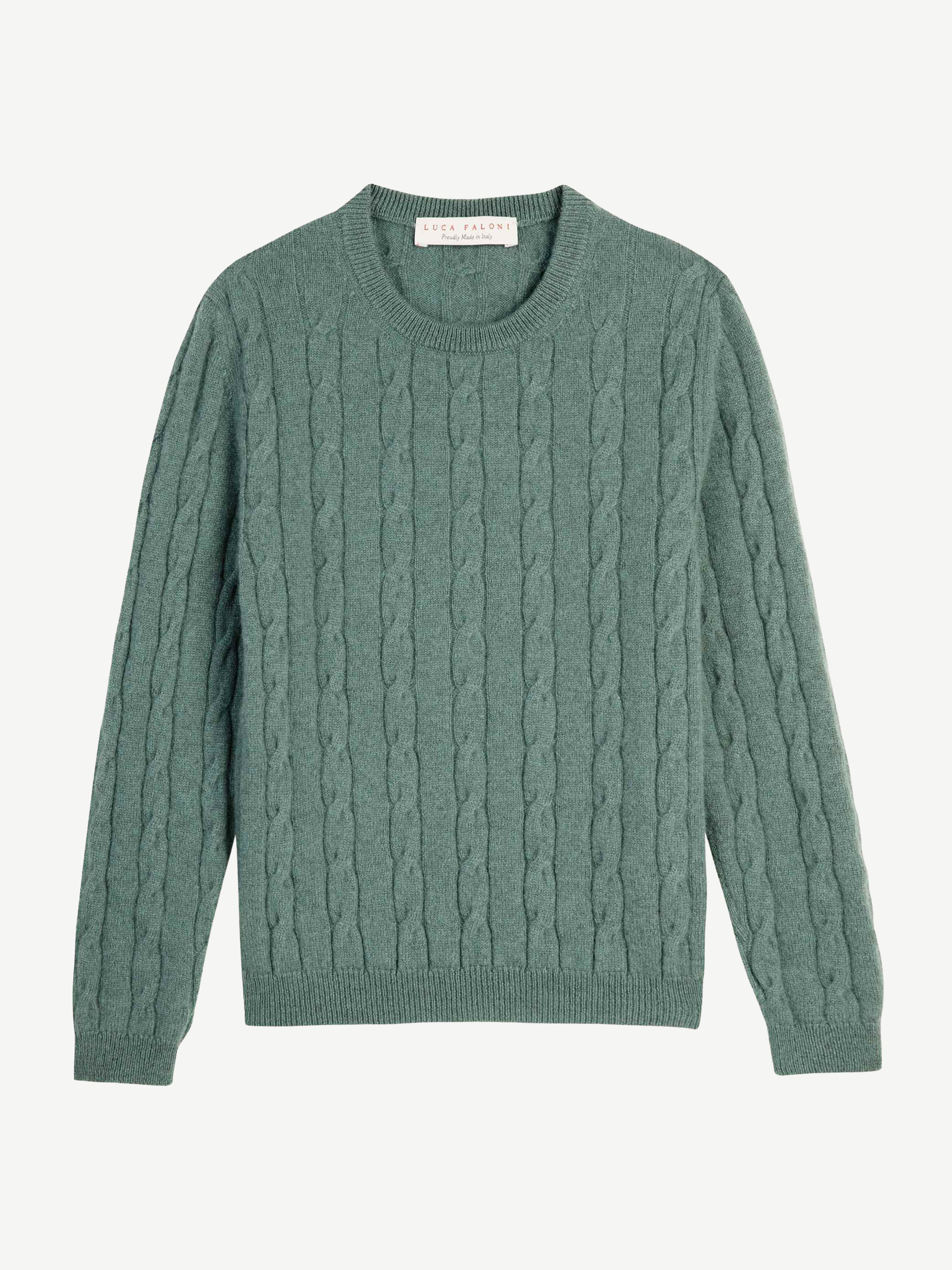 Luca Faloni Boys Crew-neck Jumper In Green